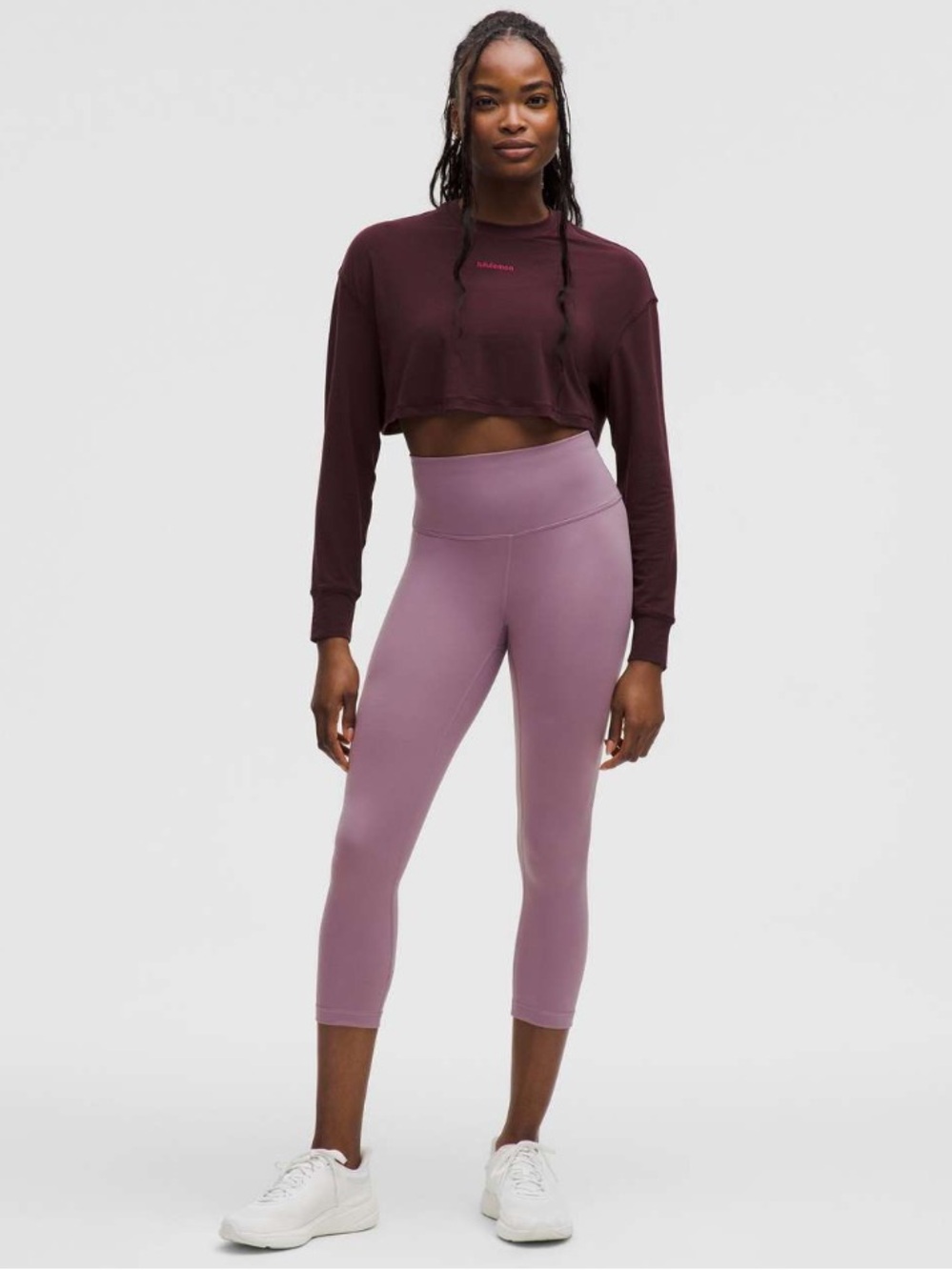 lululemon athletica Wunder Train High-Rise Crop 21” in Lavender Lux NWT